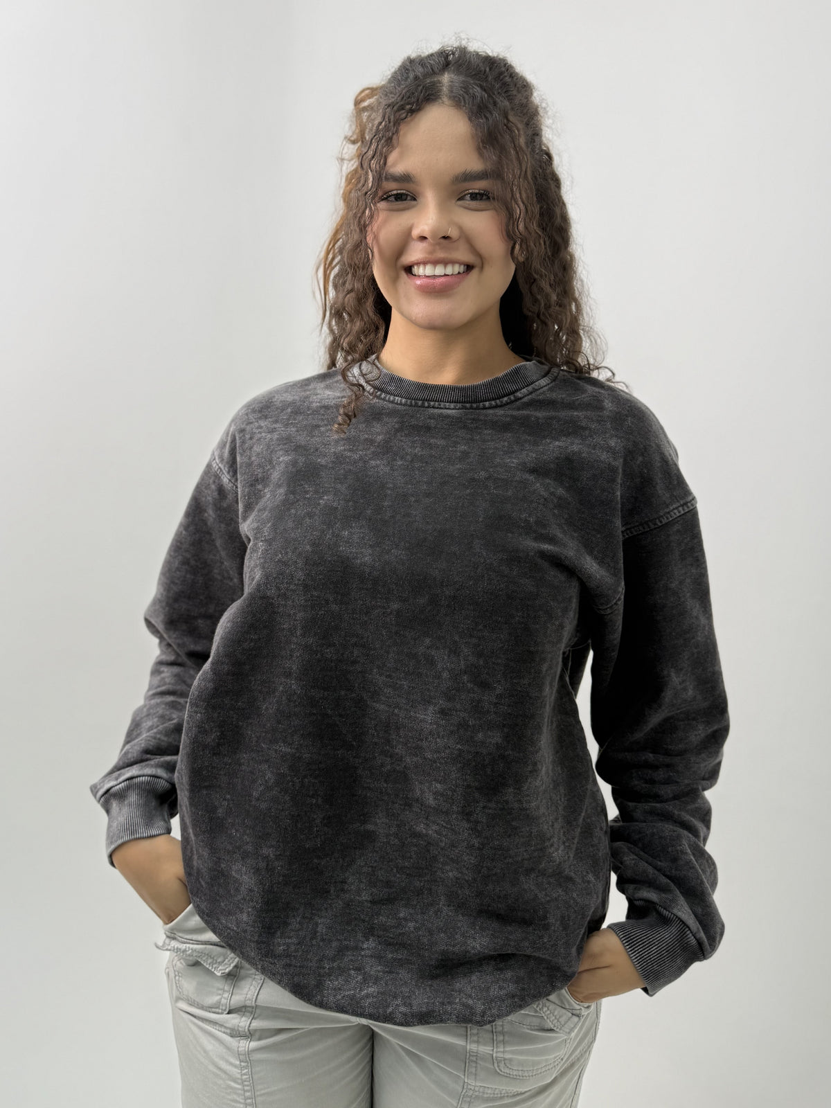 Buzo Acid Wash Cuello Redondo BUZOCR-AW