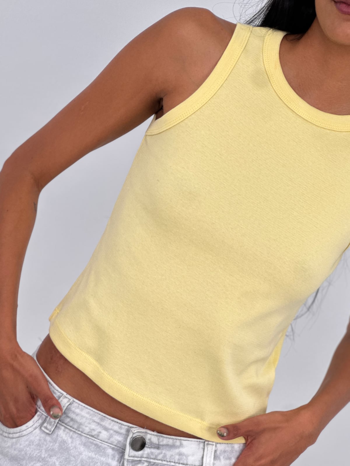 Blusa Dama Algodón blank, color amarillo claro - Tu Prenda