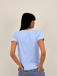 Camiseta Tela Fría Dama blank, color azul claro - Tu Prenda