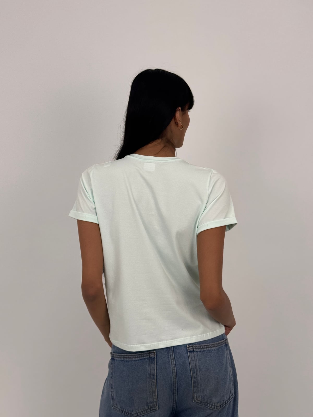 Camiseta Tela Fría Dama blank, color menta - Tu Prenda
