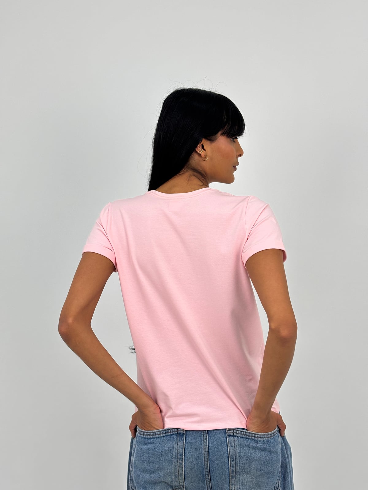 Camiseta Tela Fría Dama blank, color rosado - Tu Prenda