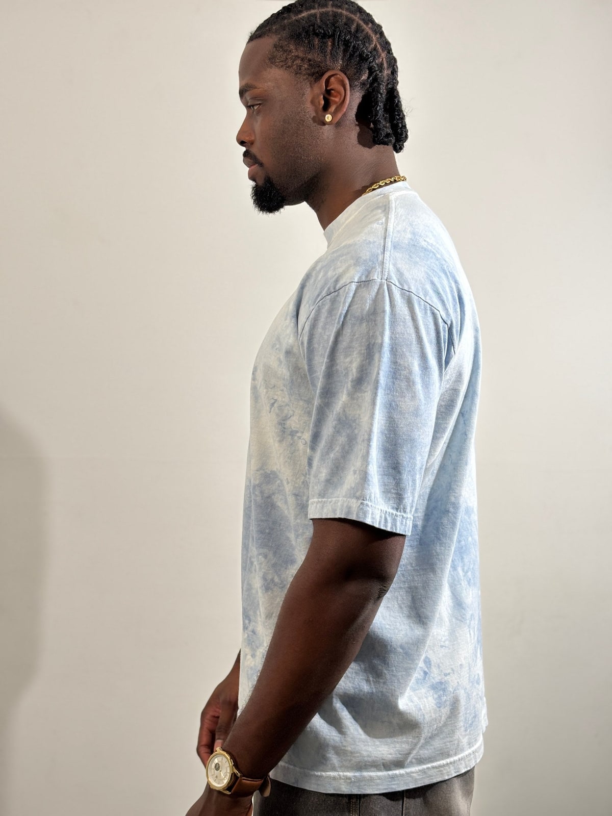 Camiseta Oversize Acid Wash blank, color ovapt-azul cielo - Tu Prenda