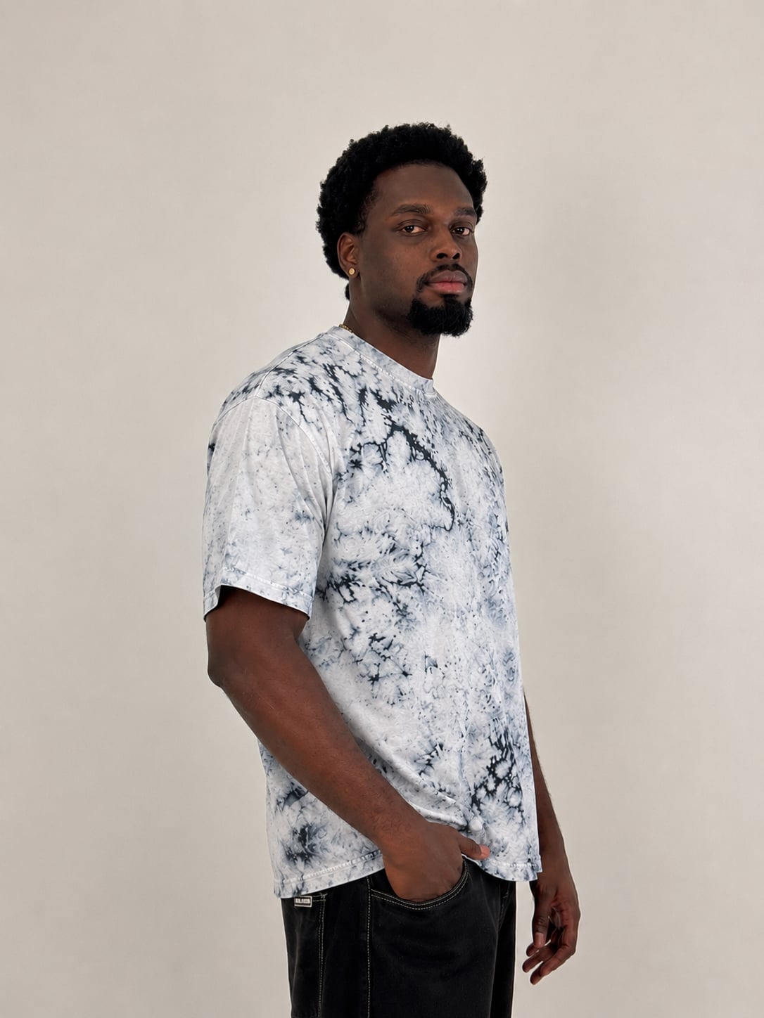 Camiseta Oversize Acid Wash blank, color marmolizado - Tu Prenda