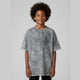 Camiseta Oversize Niño Acid Wash blank, color gris - Tu Prenda