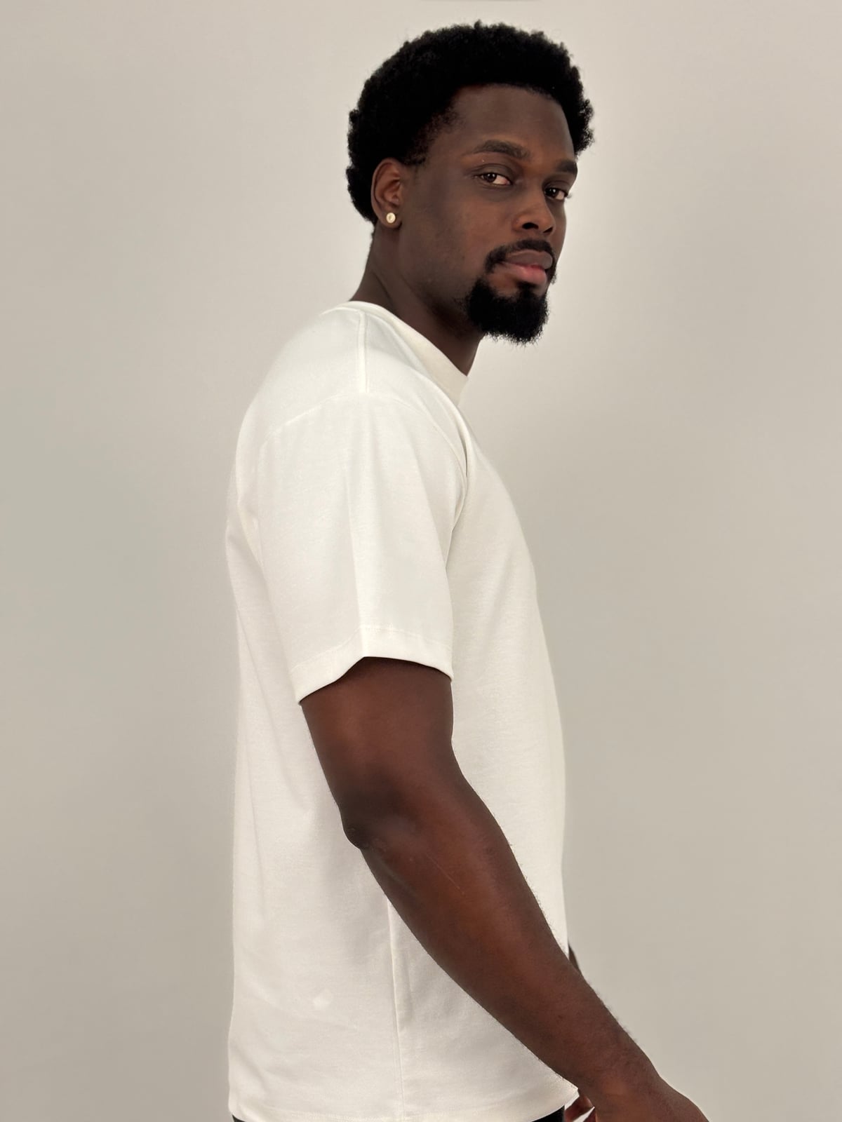Camiseta Qatar Semioversize blank, color blanco - Tu Prenda