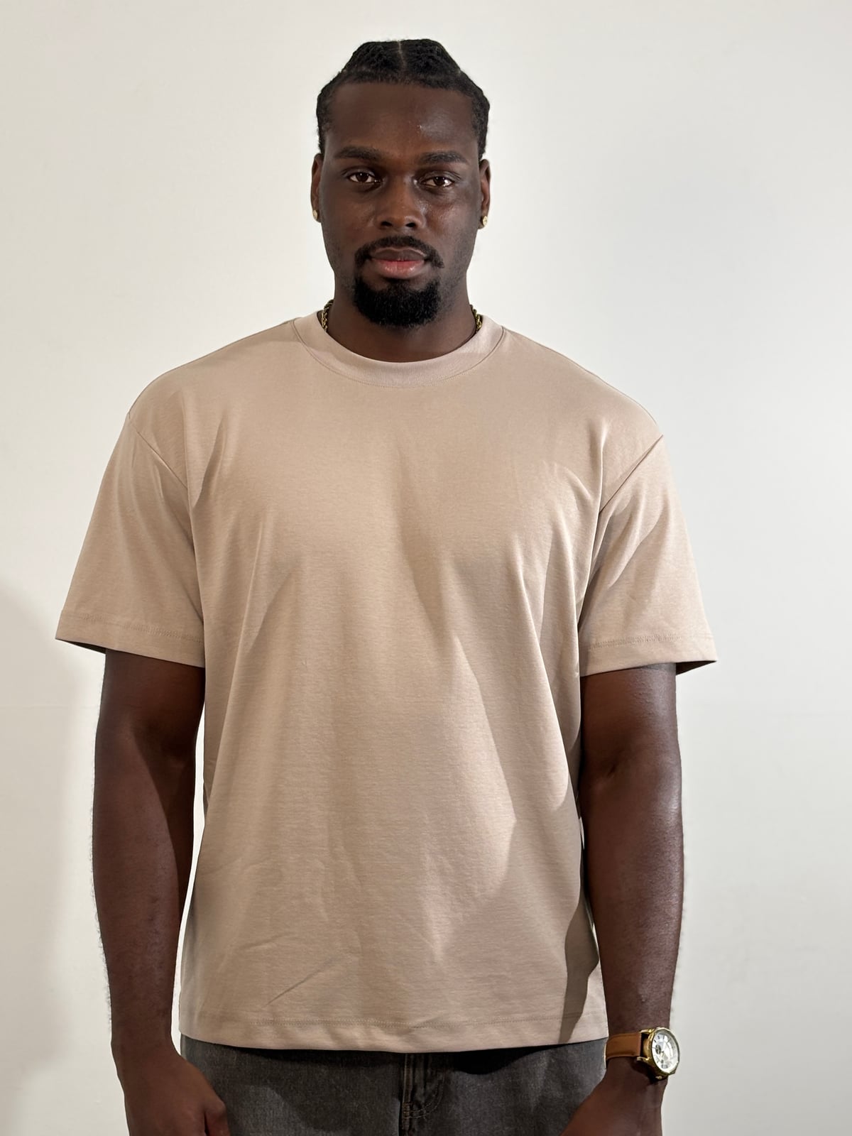 Camiseta Qatar Semioversize blank, color cooper - Tu Prenda