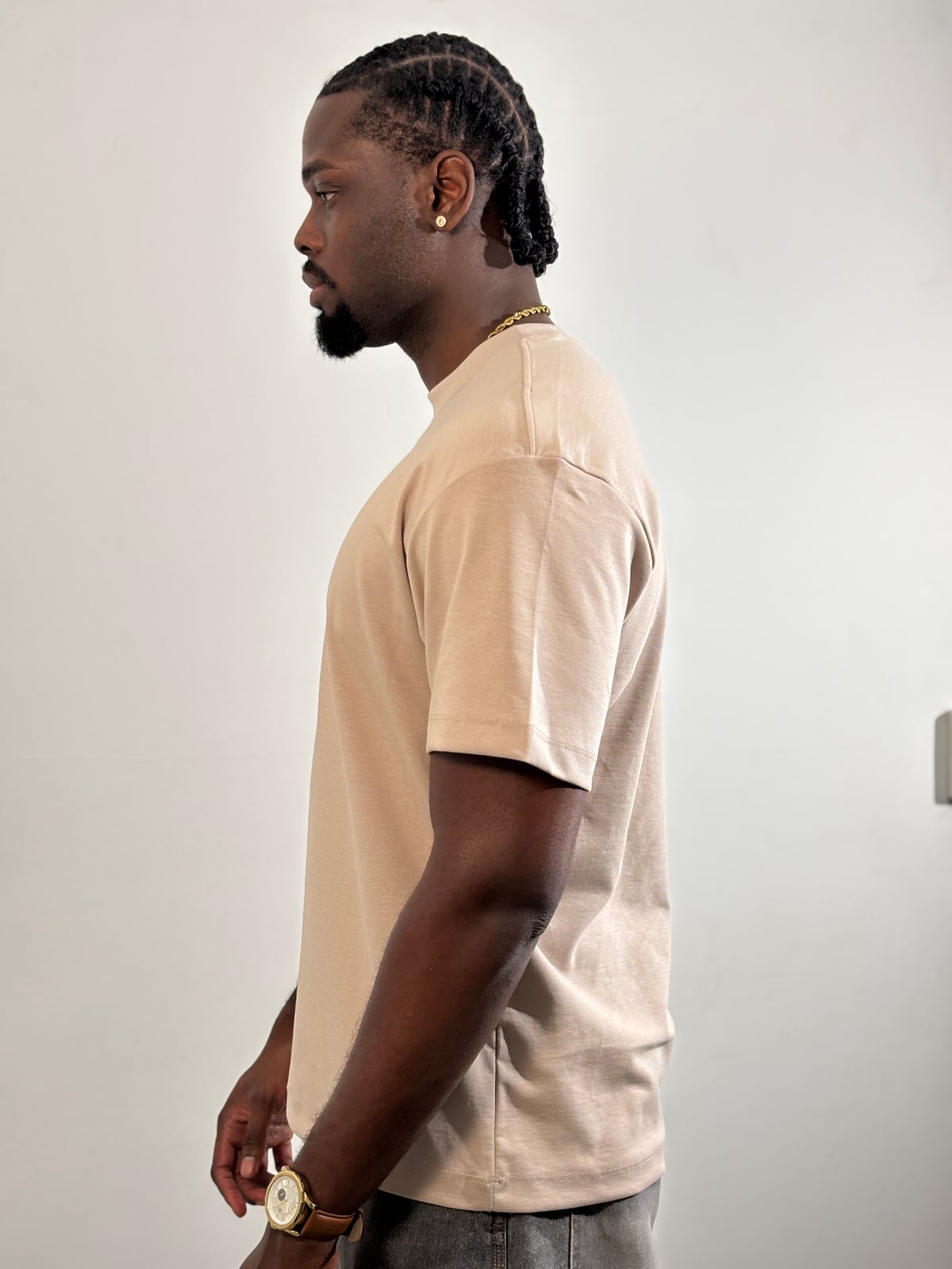 Camiseta Qatar Semioversize blank, color cooper - Tu Prenda