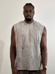 Camisilla Hombre Acid Wash Oversize blank, color gris - Tu Prenda