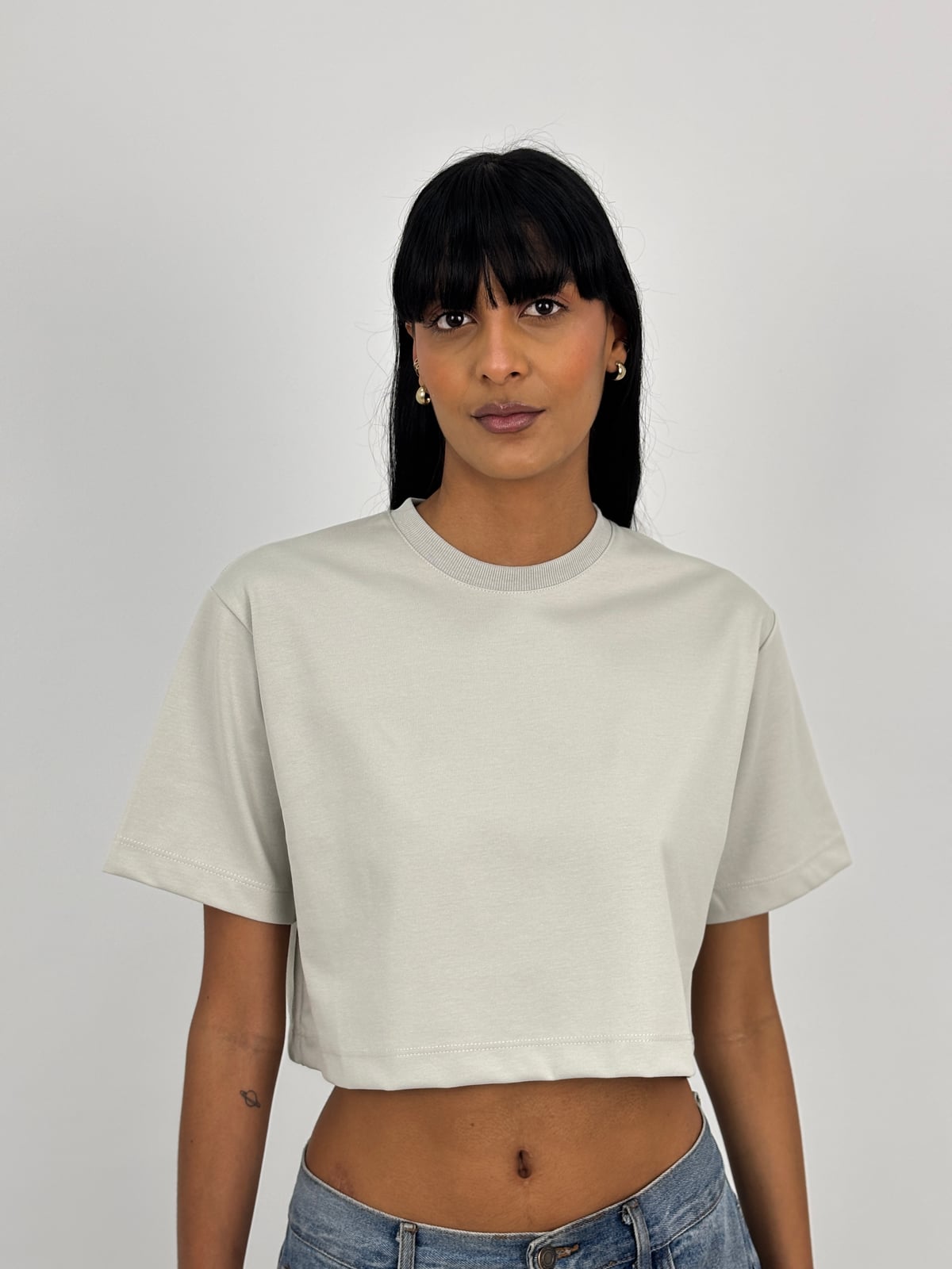 Crop Top Dama Qatar blank, color invierno - Tu Prenda