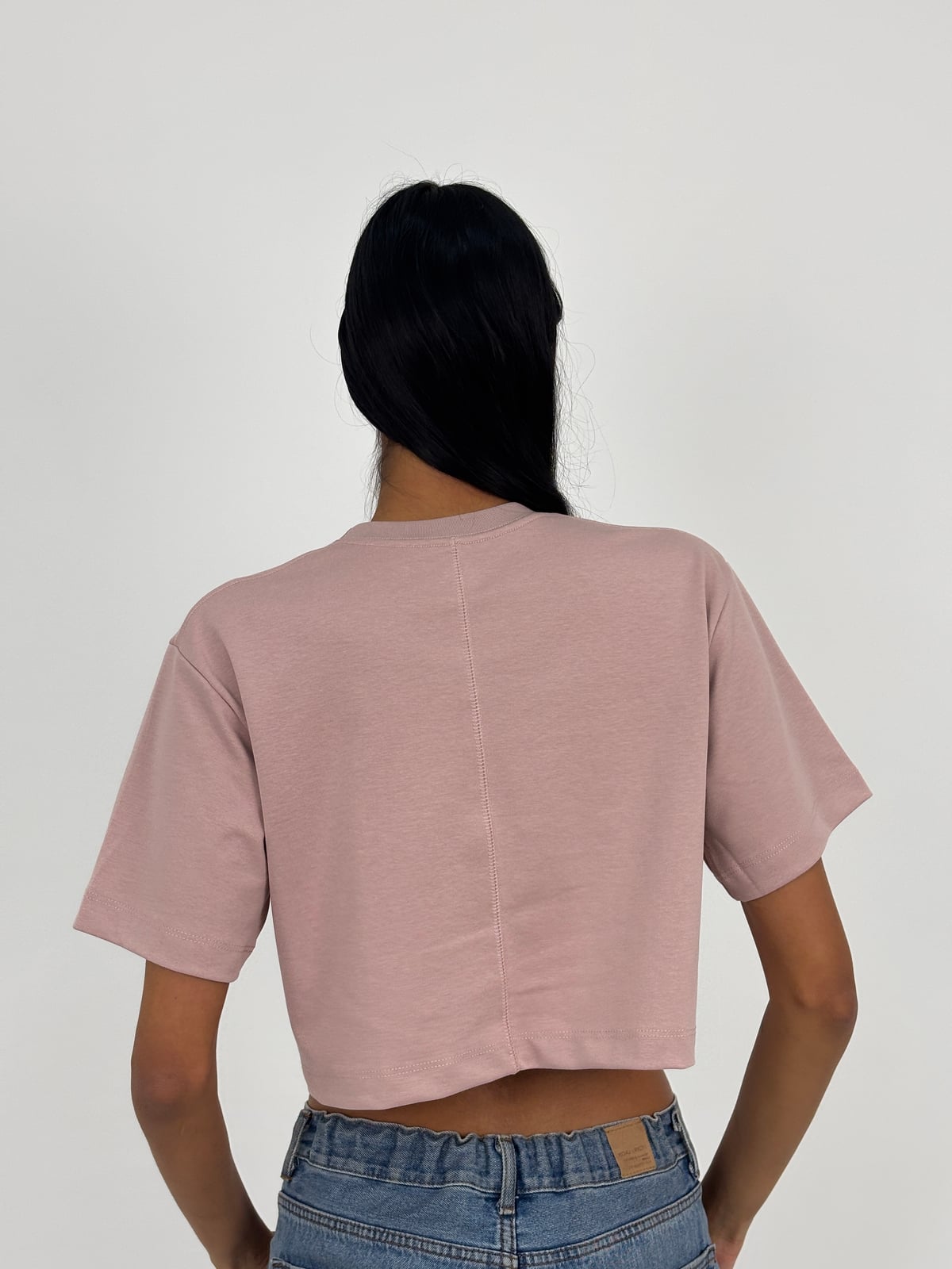 Crop Top Dama Qatar blank, color moka - Tu Prenda