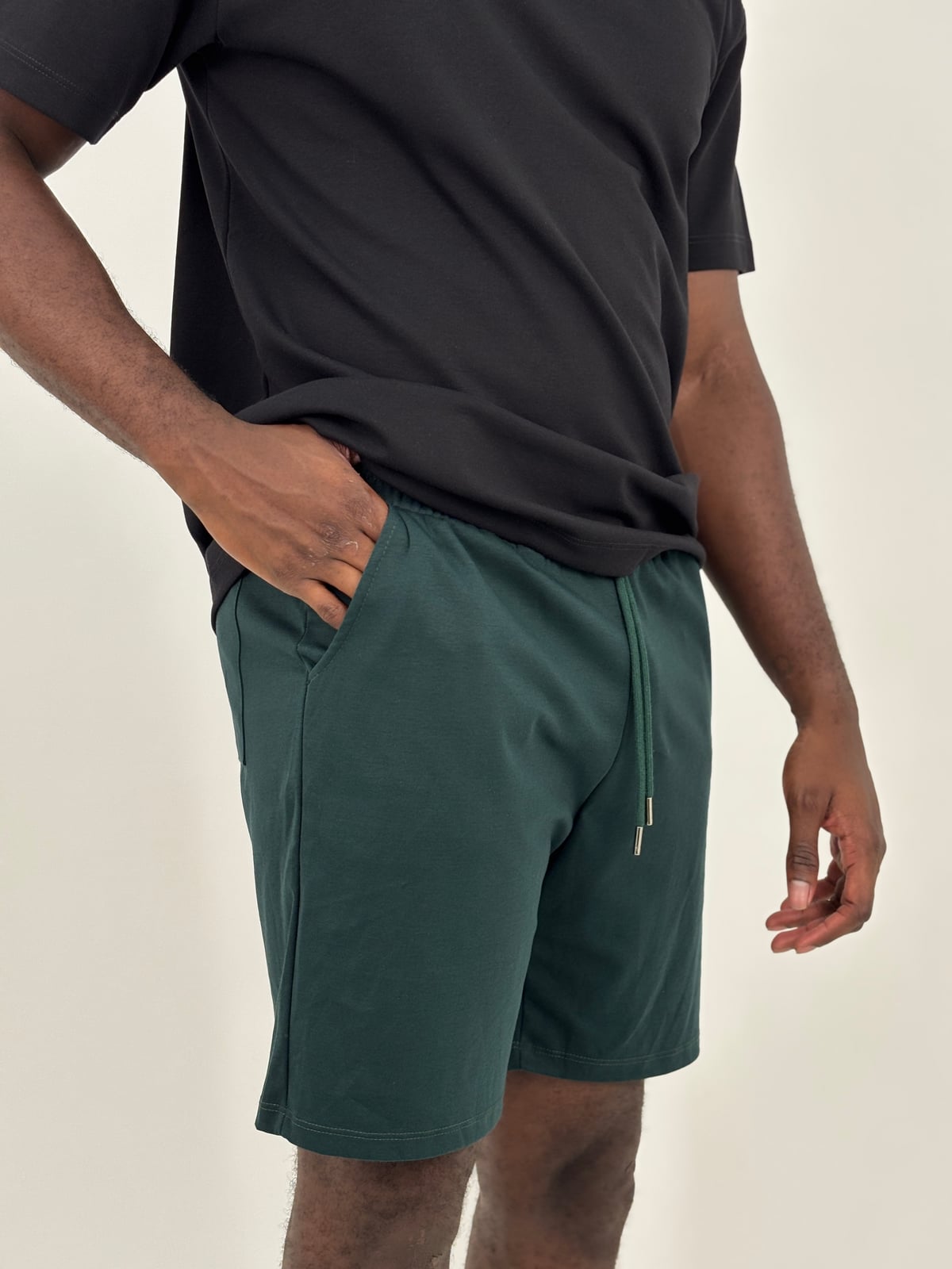 Pantaloneta Qatar Hombre blank, color verde esmeralda - Tu Prenda