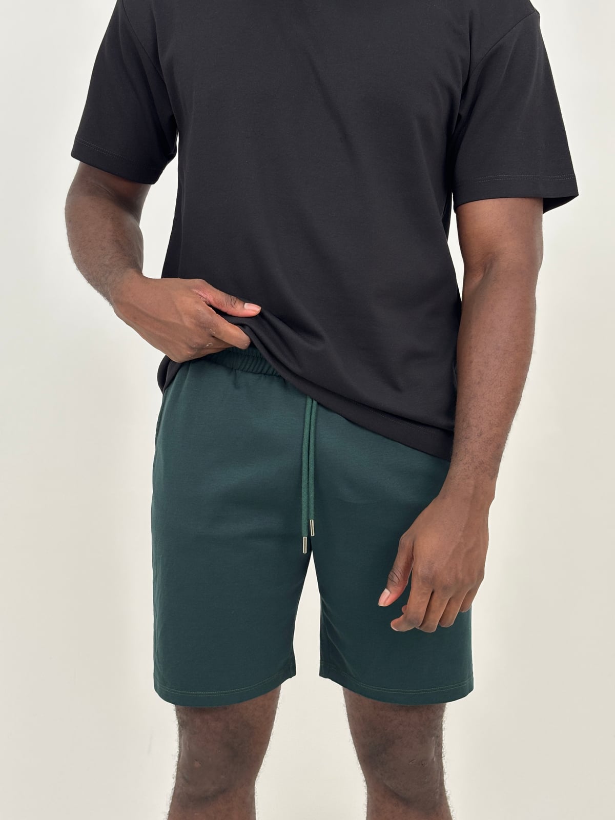 Pantaloneta Qatar Hombre blank, color verde esmeralda - Tu Prenda